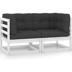 Vita Soffor vidaXL 2-sits Soffa