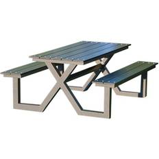 Zwart Picknicktafels Hortus Kids Picnic Tafel Model X Zwart