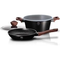 Berlinger Haus Cookware Berlinger Haus Kitchen Ebony Rosewood Cookware Set with lid