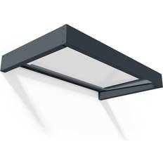 Roof Equipment Palram Grey, Transparent Canopia Sophia Polycarbonate Door or Window Awning 5