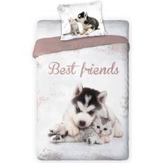 Dieren Beddengoed Dekbedovertrek Best Friends 140 x 200 cm