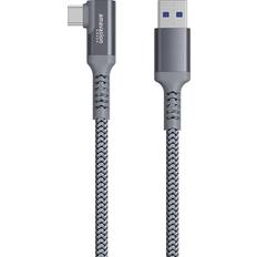 5 m - USB A-USB C - USB-kabel Kabler Angled USB A-USB C 3.1 5m