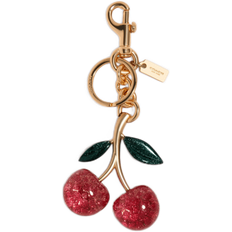 Coach Bag Accessories Coach Signature Cherry Bag Charm - Gold/Pink Multi