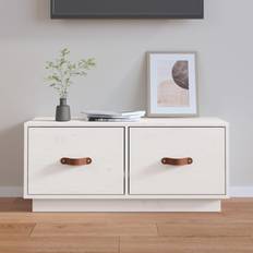 Natur Fernsehschränke vidaXL Cabinet White 80x34x35 Fernsehschrank