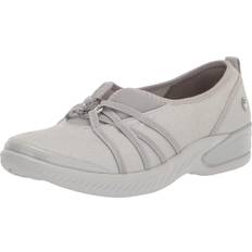 Bzees LifeStride Niche Slip On Shoes - Silver Shimmer Fabric