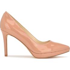 Nine West Pink Heeled Sandals Nine West Shelbe Platform Pumps Nude Patent