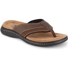 Men - Red Sandals Dockers Laguna Flip-Flop Sandal