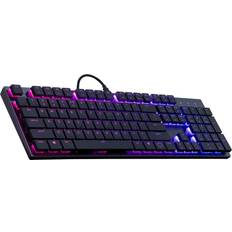 Red switch gaming keyboard Cooler Master SK650, gaming keyboard, RED Switch, RGB