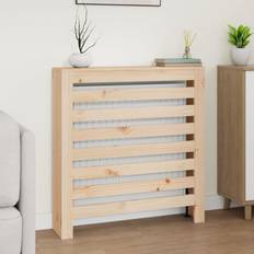 vidaXL Cache-radiateur 79,5x19x84 cm Bois Massif De Pin