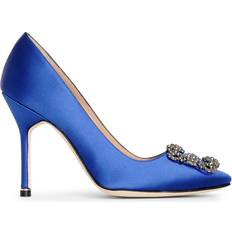 Manolo Blahnik Hangisi 105 Satin - Blue