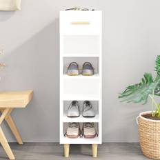 vidaXL Cabinet High Gloss Shoe Rack