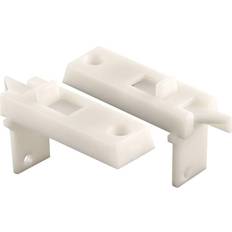 "Prime-Line Tilt Latch Pair Spring-Loaded Vinyl Tilt Latch Replacement Part, 1-11/16" Hole Center, White Plastic Construction"