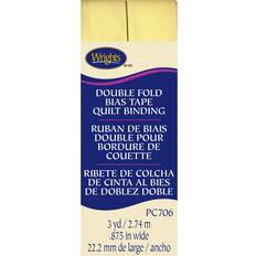 Wrights Double Fold Quilt Binding 7/8"W x 3yds Baby Maize