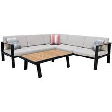 Patio Furniture Armen Living Nofi Sectional Outdoor Lounge Set