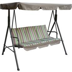 Green Canopy Porch Swings Alicia Patio Weather-resistant Powder-coated Swing