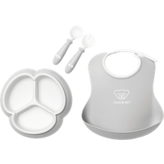 BabyBjörn Vaisselle pour bébé BabyBjörn Kindergeschirr Bliss mit Lätzchen, 4er-Set