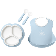 BabyBjörn Vaisselle pour bébé BabyBjörn Kindergeschirr Bliss mit Lätzchen, 4er-Set