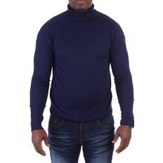 Knitted Sweaters XRay Men's Turtleneck Pull Over Sweater - Navy