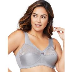 Glamorise MagicLift Full-Figure Support Bra Silver Bras 50-D Silver 50-D