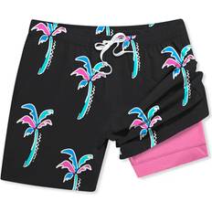 Black Swimming Trunks Chubbies Men's Lined Classic Stretch Swim Trunks x