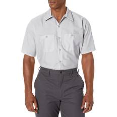 Red Kap Camicia Da Lavoro Industriale Standard Da Uomo - Grigio Argento