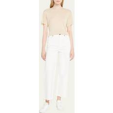 Slvrlake White Grace Crop Jeans White WAIST