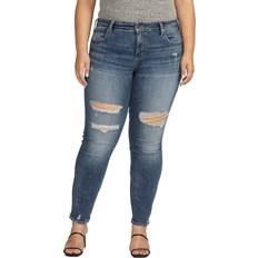 Silver Jeans Co. Plus Boyfriend Mid Rise Slim Leg Indigo 12WS