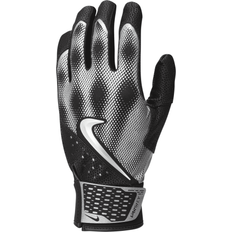 Silver - Sportswear Garment Accessories NIKE Men Alpha Varsity Baseball Batting Gloves - Black/Metallic Silver