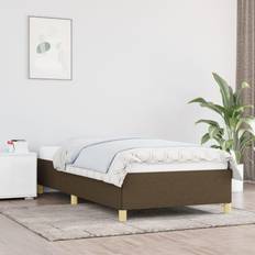 vidaXL mörkbrun 100x200 Sängram