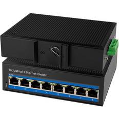 Switch 8 port poe+ LogiLink Industrial Gigabit Ethernet PoE Switch 8-Port