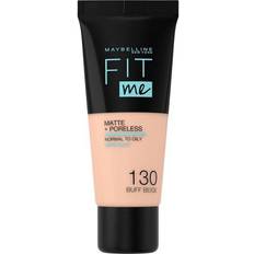 Maybelline fit me foundation 130 Maybelline New York Complexion Make-up Foundation Fit Me! Matte Poreless Foundation No. 130 Buff Beige 30 ml