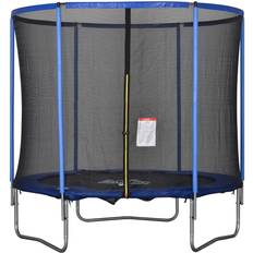 Trampoline Homcom Trampolin mit Sicherheitsnetz Blau, schwarz