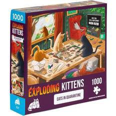 Jigsaw Puzzles Exploding Kittens Cats in Quarantine Jigsaw Puzzle 1000 Pieces