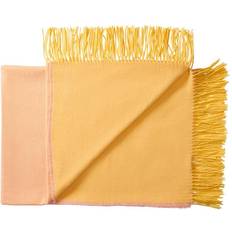 Silkeborg Uldspinderi Franja Plaid Butter Peach Tæppe Pink, Blå, Rød