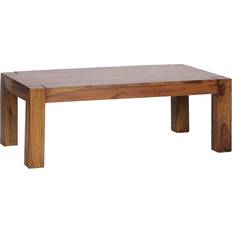 Sheesham Wohnling Sheesham 110 cm Campagnard Brun Table Basse 60x110cm