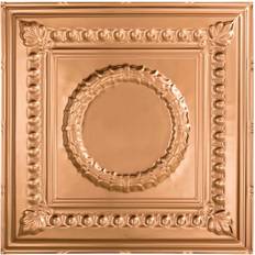 Sheet Materials Fasade Rosette 2 ft. x 2 ft. Polished Copper Lay-In Vinyl Ceiling Tile (20 sq. ft