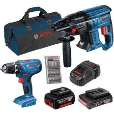 Gsr 18v 21 Bosch PROFESSIONAL Bohrschrauber »Combi-Set GSR18V-21 GBH18V-21« blau