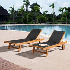 Natural Patio Chairs Alaterre Furniture Caspian 2pk Eucalyptus