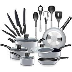 Cookware SereneLife 20-Piece Cookware Set with lid