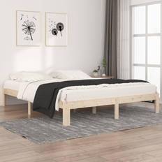 Sengeramme 160 x 200 vidaXL 160x200 massivt fyrretræ Sengeramme