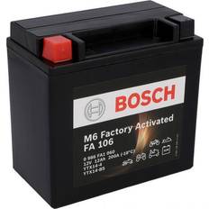 12 volts batteri Bosch ‎Motorradbatterie 12Ah 200A GEL 0986FA1060 Motorcykelbatteri, Svart, 12 volts