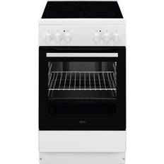 Indépendant Cuisinières en Céramique AEG CCB50080BW Elektroherd