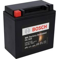 Akku - Motorradbatterie Batterien & Akkus Bosch Motorradbatterie YB9-B 9Ah 100A Gel Technologie zyklenfeste Starterbatterie, lagerfähig, wartungsfrei, Schwarz