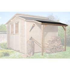 Haustürvordächer Weka Beige, Natur Schleppdach Gartenhäuser, BxT: 80 200 Holz beige