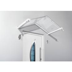 Dächer Gutta Transparent, Weiß Gutta Giebelvordach GV/T 160