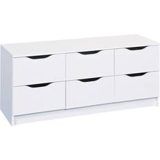 Commodes 6 Tiroirs Blanc Commode