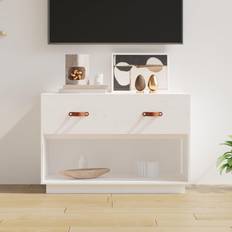 vidaXL 90x40x60 massivt fyrretræ TV-bord