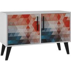 Blue Sideboards Manhattan Comfort Mid-Century- Modern Amsterdam Side 2.0 Sideboard