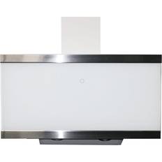 Cappe aspiranti Respekta Cappa Aspirante 90 cm, Bianco, Nero