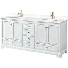 Right Vanity Units for Double Basins Wyndham Collection Deborah (WCS202072DWGWCUNSMXX)